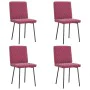 Sillas de comedor 4 unidades terciopelo rojo tinto von , Essstühle - Ref: Foro24-3315208, Preis: 165,12 €, Rabatt: %