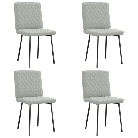 Sillas de comedor 4 unidades terciopelo gris claro von , Essstühle - Ref: Foro24-3315203, Preis: 166,41 €, Rabatt: %