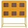 Aparador de acero laminado en frío amarillo 100,5x39x107 cm von , Sideboards - Ref: Foro24-853425, Preis: 137,11 €, Rabatt: %