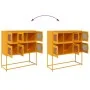 Aparador de acero laminado en frío amarillo 100,5x39x107 cm von , Sideboards - Ref: Foro24-853425, Preis: 137,11 €, Rabatt: %
