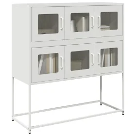 Aparador de acero laminado en frío blanco 100,5x39x107 cm von , Sideboards - Ref: Foro24-853427, Preis: 137,14 €, Rabatt: %