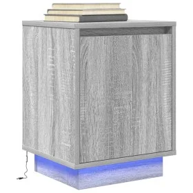 Mesilla de noche con luces LED Sonoma gris 38x34x50 cm von , Nachttische - Ref: Foro24-861275, Preis: 48,30 €, Rabatt: %