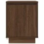 Mesilla de noche con luces LED roble marrón 38x34x50 cm by , Nightstands - Ref: Foro24-861277, Price: 48,24 €, Discount: %