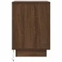 Mesilla de noche con luces LED roble marrón 38x34x50 cm by , Nightstands - Ref: Foro24-861277, Price: 48,24 €, Discount: %