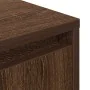Mesilla de noche con luces LED roble marrón 38x34x50 cm by , Nightstands - Ref: Foro24-861277, Price: 48,24 €, Discount: %