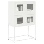 Aparador de acero blanco 68x39x107 cm by , Sideboards - Ref: Foro24-853349, Price: 100,58 €, Discount: %