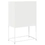 Aparador de acero blanco 68x39x107 cm by , Sideboards - Ref: Foro24-853349, Price: 100,58 €, Discount: %