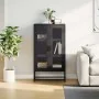Aparador de acero negro 68x39x123 cm by , Sideboards - Ref: Foro24-853356, Price: 135,85 €, Discount: %