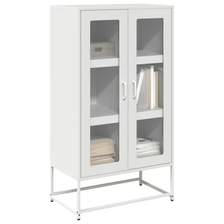 Aparador de acero blanco 68x39x123 cm by , Sideboards - Ref: Foro24-853361, Price: 173,43 €, Discount: %