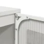 Aparador de acero blanco 68x39x123 cm by , Sideboards - Ref: Foro24-853361, Price: 173,43 €, Discount: %