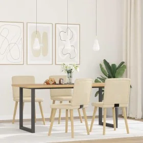 Sillas de comedor 4 unidades tela color crema von , Essstühle - Ref: Foro24-3315304, Preis: 195,94 €, Rabatt: %
