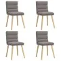 Sillas de comedor 4 unidades tela taupe de , Sillas de comedor - Ref: Foro24-3315399, Precio: 215,72 €, Descuento: %