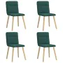 Sillas de comedor 4 unidades tela verde oscuro by , dining chairs - Ref: Foro24-3315325, Price: 200,61 €, Discount: %