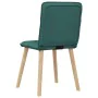 Sillas de comedor 4 unidades tela verde oscuro by , dining chairs - Ref: Foro24-3315325, Price: 200,61 €, Discount: %
