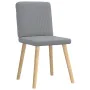 Sillas de comedor 4 unidades tela gris claro by , dining chairs - Ref: Foro24-3315297, Price: 195,92 €, Discount: %