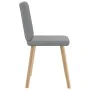 Sillas de comedor 4 unidades tela gris claro by , dining chairs - Ref: Foro24-3315297, Price: 195,92 €, Discount: %