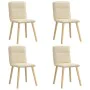 Sillas de comedor 4 unidades tela color crema von , Essstühle - Ref: Foro24-3315327, Preis: 200,61 €, Rabatt: %