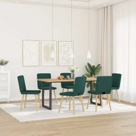 Sillas de comedor 6 unidades tela verde oscuro von , Essstühle - Ref: Foro24-3315572, Preis: 292,29 €, Rabatt: %