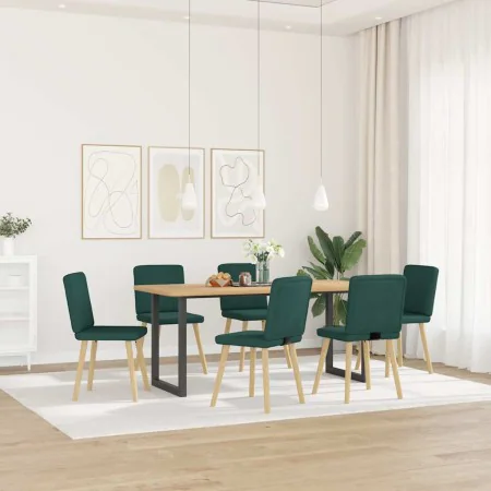 Sillas de comedor 6 unidades tela verde oscuro von , Essstühle - Ref: Foro24-3315572, Preis: 292,29 €, Rabatt: %