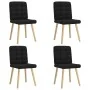 Sillas de comedor 4 unidades tela negras de , Sillas de comedor - Ref: Foro24-3315193, Precio: 202,99 €, Descuento: %