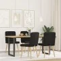 Sillas de comedor 4 unidades tela negras de , Sillas de comedor - Ref: Foro24-3315193, Precio: 202,99 €, Descuento: %