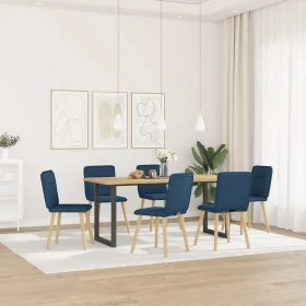Sillas de comedor 6 unidades tela azul von , Essstühle - Ref: Foro24-3315598, Preis: 299,32 €, Rabatt: %