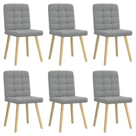 Sillas de comedor 6 unidades de tela gris claro by , dining chairs - Ref: Foro24-3315461, Price: 302,25 €, Discount: %