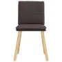 Sillas de comedor 6 unidades tela marrón oscuro by , dining chairs - Ref: Foro24-3315629, Price: 316,25 €, Discount: %