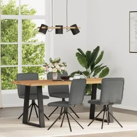 Sillas de comedor giratorias 4 unidades tela gris oscuro von , Essstühle - Ref: Foro24-3315333, Preis: 201,44 €, Rabatt: %