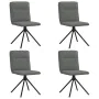 Sillas de comedor giratorias 4 unidades tela gris oscuro de , Sillas de comedor - Ref: Foro24-3315333, Precio: 201,40 €, Desc...