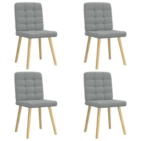 Sillas de comedor 4 unidades tela gris claro von , Essstühle - Ref: Foro24-3315191, Preis: 202,28 €, Rabatt: %