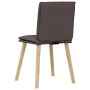 Sillas de comedor 4 unidades tela marrón oscuro von , Essstühle - Ref: Foro24-3315359, Preis: 211,80 €, Rabatt: %