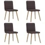 Sillas de comedor 4 unidades tela marrón oscuro von , Essstühle - Ref: Foro24-3315248, Preis: 198,44 €, Rabatt: %