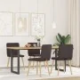 Sillas de comedor 4 unidades tela marrón oscuro von , Essstühle - Ref: Foro24-3315248, Preis: 198,44 €, Rabatt: %