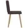 Sillas de comedor 6 unidades tela marrón oscuro de , Sillas de comedor - Ref: Foro24-3315518, Precio: 296,49 €, Descuento: %
