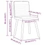 Sillas de comedor 6 unidades tela marrón oscuro de , Sillas de comedor - Ref: Foro24-3315518, Precio: 296,49 €, Descuento: %