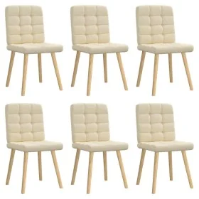 Sillas de comedor 6 unidades tela color crema von , Essstühle - Ref: Foro24-3315468, Preis: 302,25 €, Rabatt: %