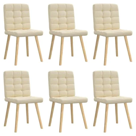 Sillas de comedor 6 unidades tela color crema von , Essstühle - Ref: Foro24-3315468, Preis: 302,25 €, Rabatt: %