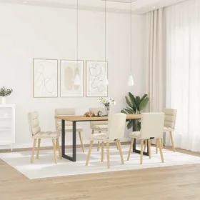 Sillas de comedor 6 unidades lino de , Sillas de comedor - Ref: Foro24-3315674, Precio: 338,28 €, Descuento: %