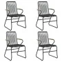 Juego de comedor de jardín 5 piezas ratán PVC negro by vidaXL, Garden sets - Ref: Foro24-3060274, Price: 319,04 €, Discount: %
