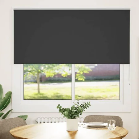Estor Enrollable Opaco negro 160x175 cm Tela Ancho 156,6 cm by , Blinds and blinds - Ref: Foro24-4010906, Price: 34,50 €, Dis...