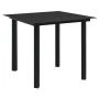 Juego de comedor de jardín 5 piezas ratán PVC negro by vidaXL, Garden sets - Ref: Foro24-3060274, Price: 319,04 €, Discount: %