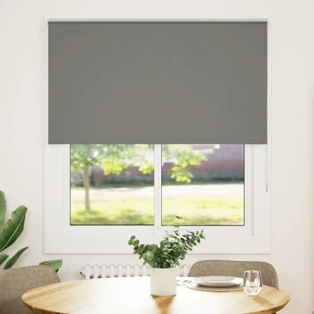 Estor Enrollable Opaco gris 135x130 cm Tela Ancho 131,6 cm by , Blinds and blinds - Ref: Foro24-4011109, Price: 22,36 €, Disc...