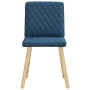 Sillas de comedor 4 unidades tela azul de , Sillas de comedor - Ref: Foro24-3315229, Precio: 199,30 €, Descuento: %
