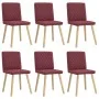 Sillas de comedor 6 unidades tela rojo tinto by , dining chairs - Ref: Foro24-3315494, Price: 297,73 €, Discount: %