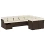Set de sofás de jardín 10 pzas y cojines ratán sintético marrón von , Gartensets - Ref: Foro24-3250032, Preis: 642,81 €, Raba...