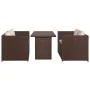 Set muebles de jardín 3 pzas con cojines ratán sintético marrón de , Conjuntos de jardín - Ref: Foro24-43914, Precio: 358,10 ...