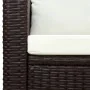 Set muebles de jardín 3 pzas con cojines ratán sintético marrón de , Conjuntos de jardín - Ref: Foro24-43914, Precio: 358,10 ...