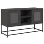 Mueble para TV de acero negro 100,5x39x60,5 cm von , TV-Möbel - Ref: Foro24-853380, Preis: 86,32 €, Rabatt: %