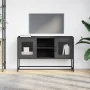 Mueble para TV de acero negro 100,5x39x60,5 cm von , TV-Möbel - Ref: Foro24-853380, Preis: 86,32 €, Rabatt: %